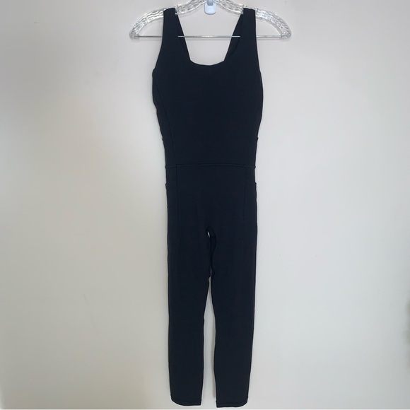 Athleta Black Salutation Stash 7/8 Bodysuit S - Picture 2 of 16